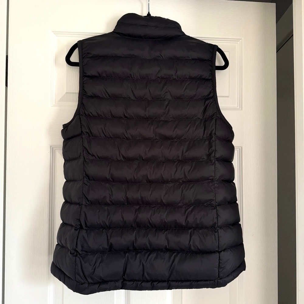 32 Degrees Heat Black Puffer Vest Womens Medium Full Zip Quilted Lightweight - Picture 5 of 13